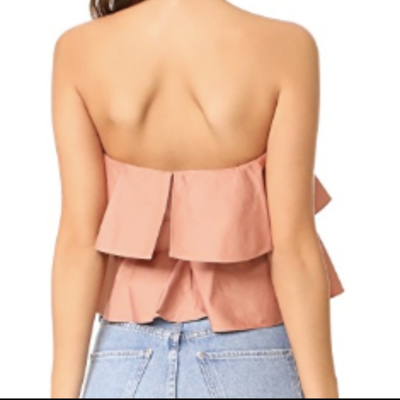 Rebecca Taylor Strapless Ruffle Top NWT - Picture 2 of 2